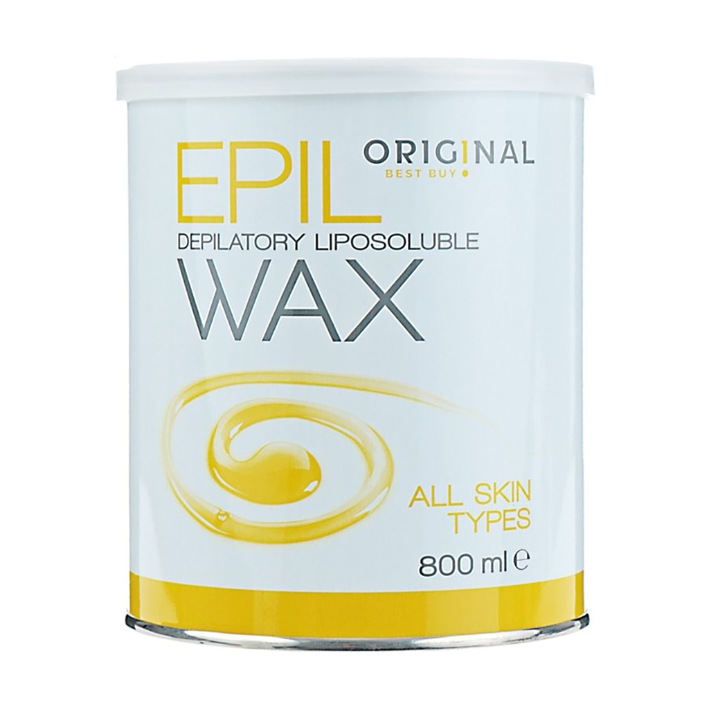 Жиророзчинний віск для депіляції Original Best Buy Epil Depilatory Liposoluble Wax жовтий, для всіх типів шкіри, 800 мл